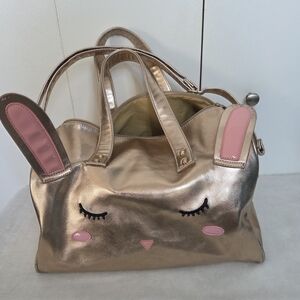 Under One Sky Adorable Metallic Bunny Tote Bag